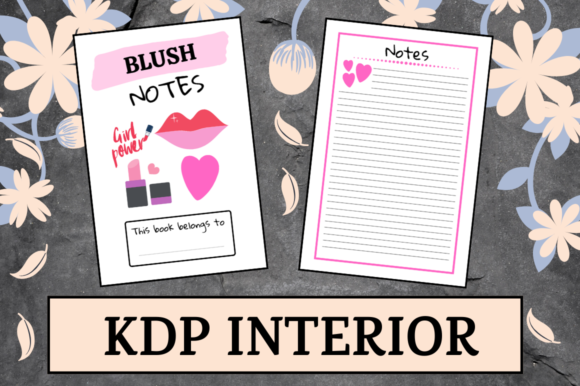 Blush Notes KDP Interior: Elegant Low Content Design