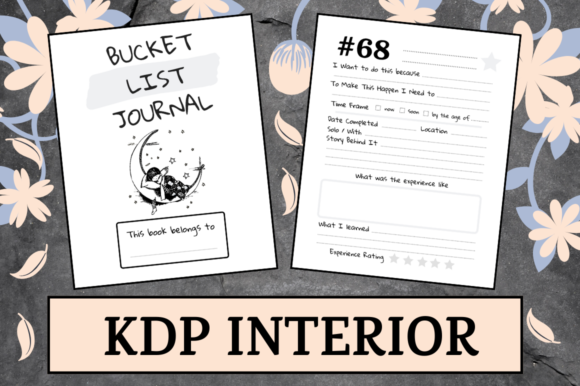 Bucket List Journal KDP Interior: A Practical Asset for Low Content Publishing