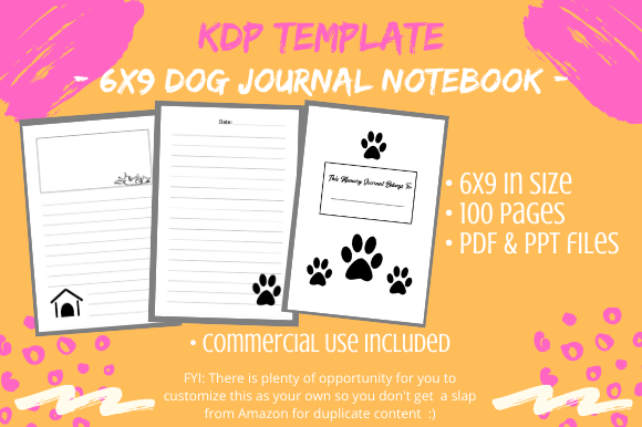 Customizing the Dog Journal Memory Notebook for Unique KDP Interiors