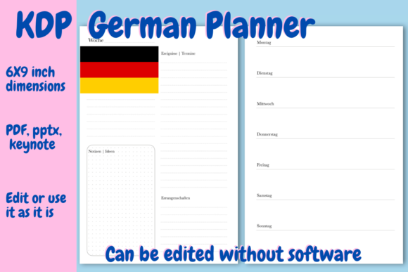 German Undated Planner for KDP: A Practical Publishing Asset