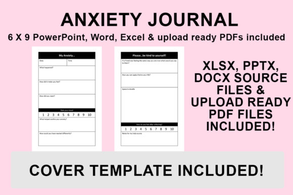 KDP Interior - Anxiety Journal: Customizable Templates for Personal Healing and Publishing