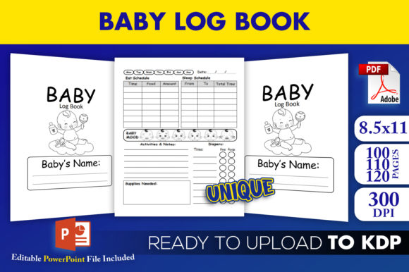 KDP Interior Baby Log Book Editable: Streamlining Low-Content Publishing