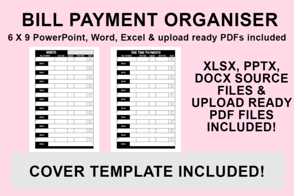 KDP Interior - Bill Payment Organiser: Customizable Templates for Low-Content Publishing