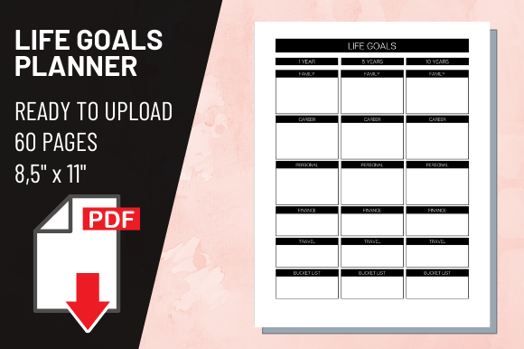 KDP Interior Life Goals Planner: A Practical Resource for Self-Publishers and Goal Setters