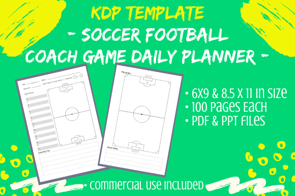 KDP - Soccer Coach Game Book 2 Sizes: A Practical Resource for Publishers and Coaches