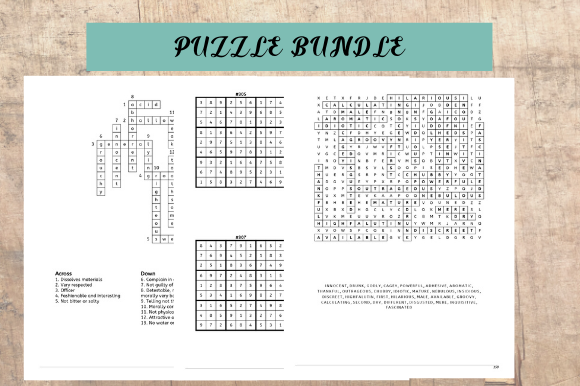 Puzzle Bundle for Kids and Adults: A Practical Resource for KDP Activity Books