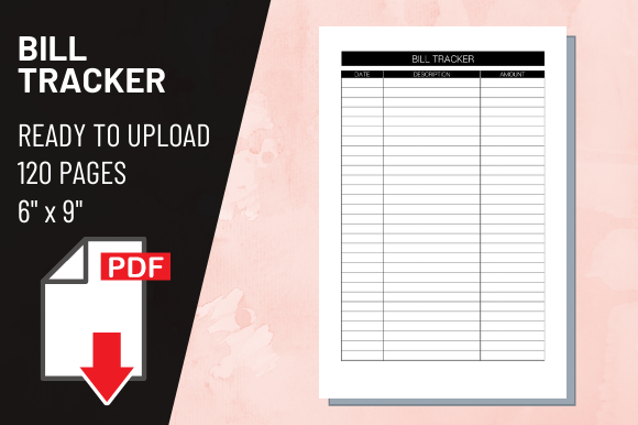 Streamlining Financial Organization with a Dedicated KDP Interior Bill Tracker