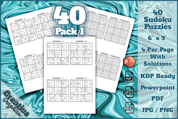 Sudoku 40 Puzzles Hard Solutions 1: A Versatile Resource for Creators and Enthusiasts