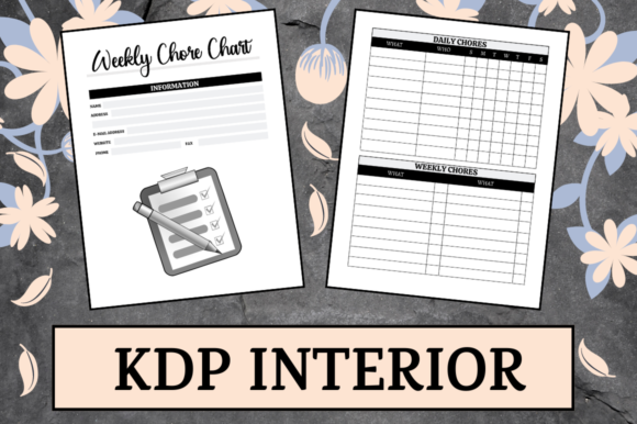 Weekly Chore Chart KDP Interior: Streamlining Production for Low Content Publishers
