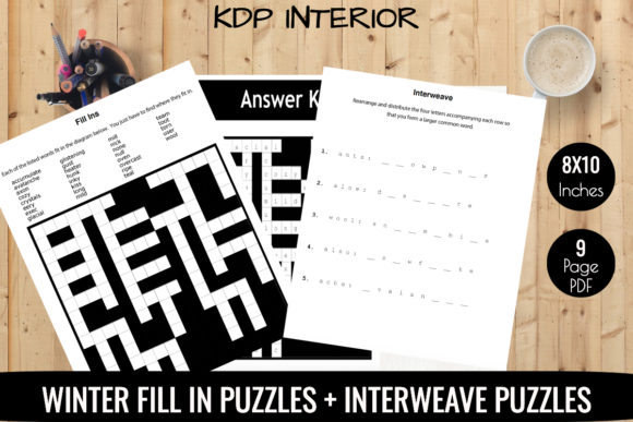 Winter Fill in Puzzles KDP Interior: A Practical Guide for Low Content Publishers